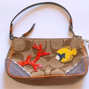 sale Fish and coral coach bag $40